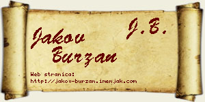 Jakov Burzan vizit kartica